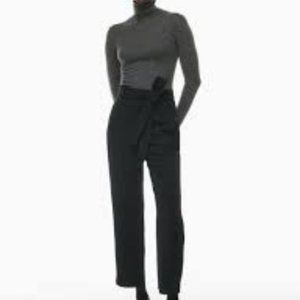Aritzia Wilfred Front Tie Pant - Black - Size 2